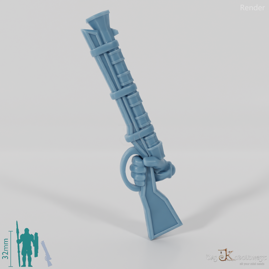 Dwarven rifle with hand