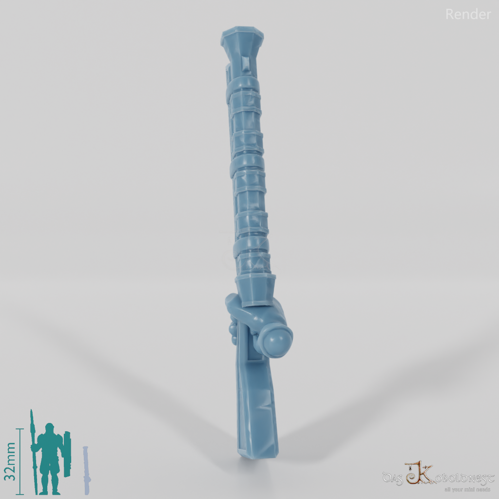 Dwarven rifle with hand