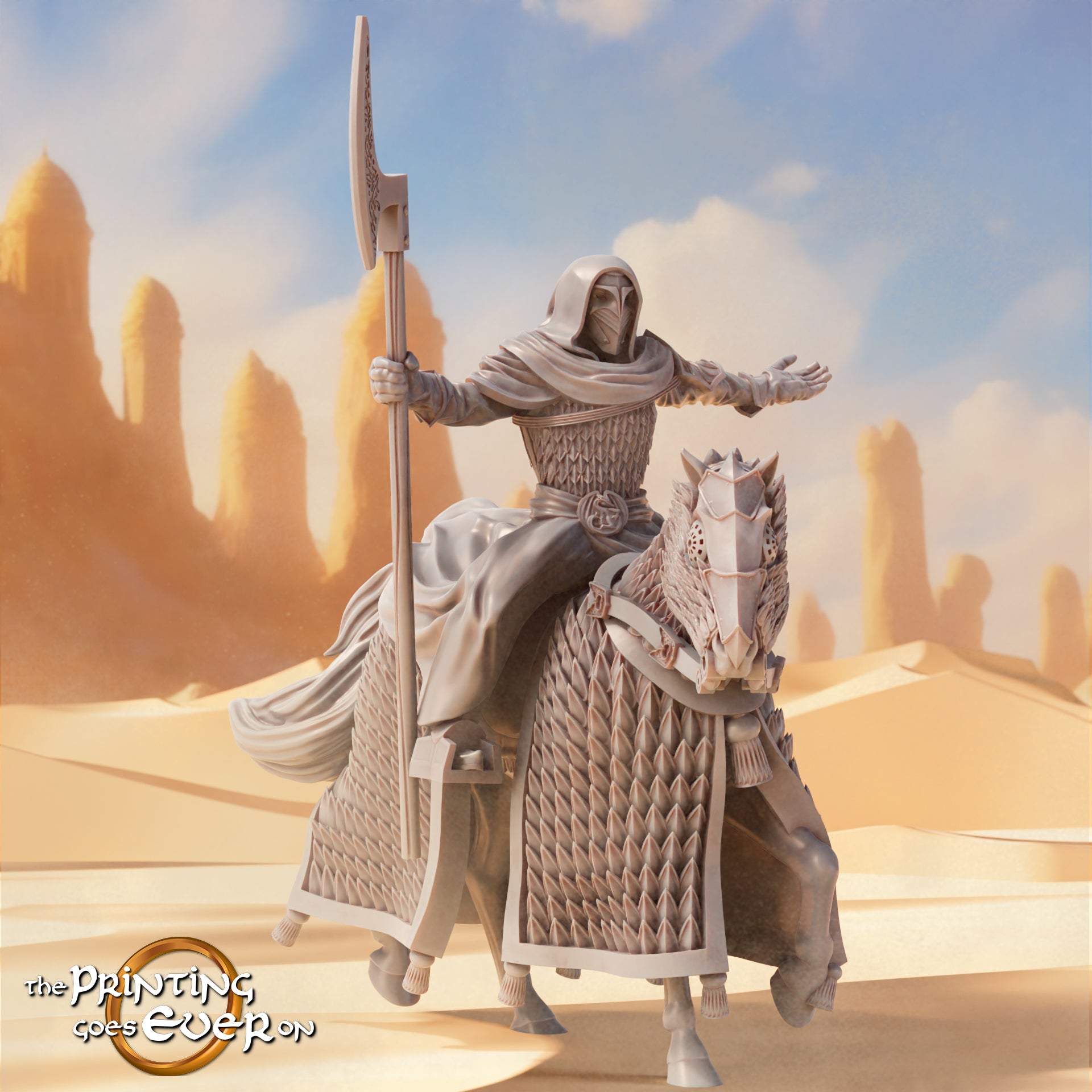 Eastern Men High Priest of the Snake Cult - Riding Pose