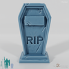 Coffin-shaped gravestone