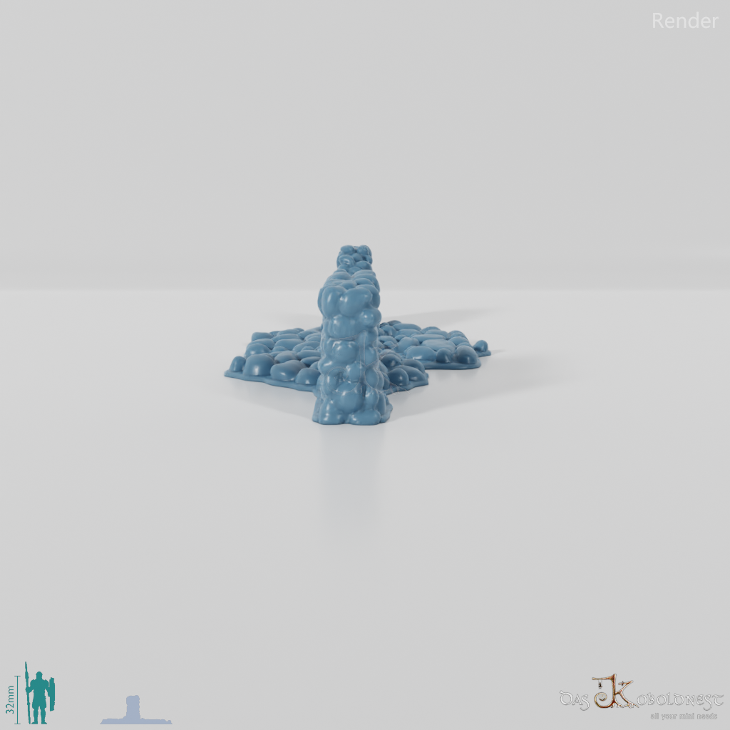 Wall - Low natural stone wall - Collapsed wall segment