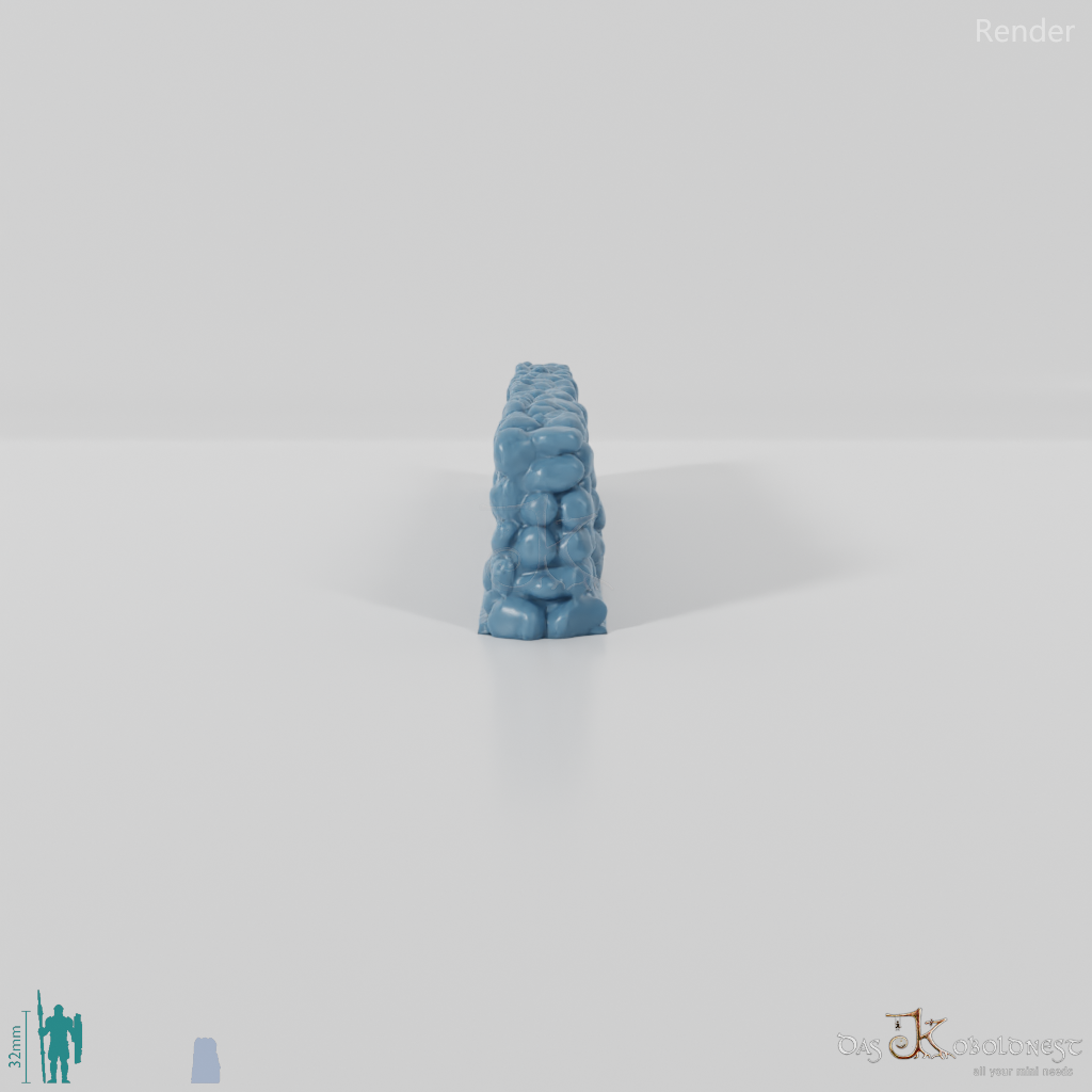 Wall - Low natural stone wall - Straight