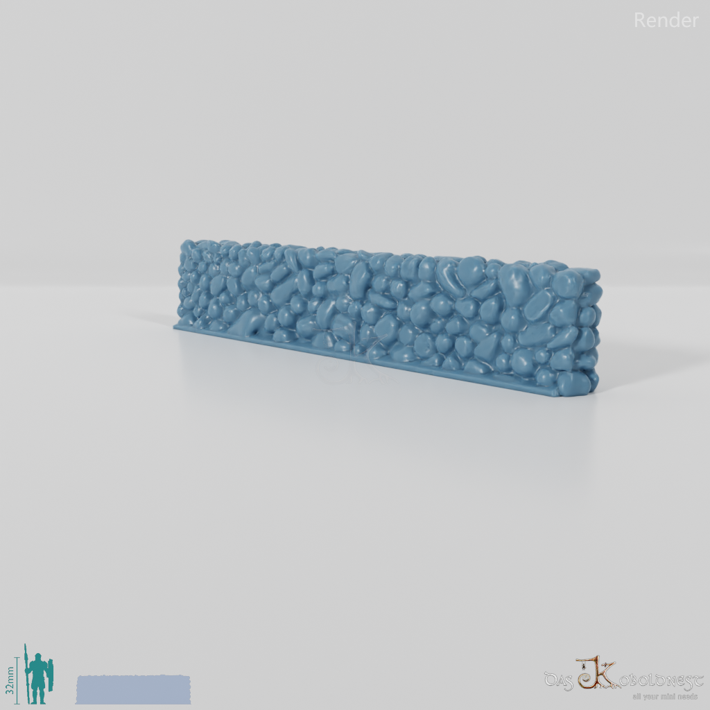 Wall - Low natural stone wall - Straight