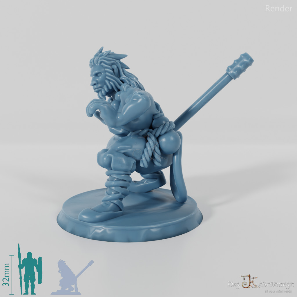 Monkey People Staff Fighter 01