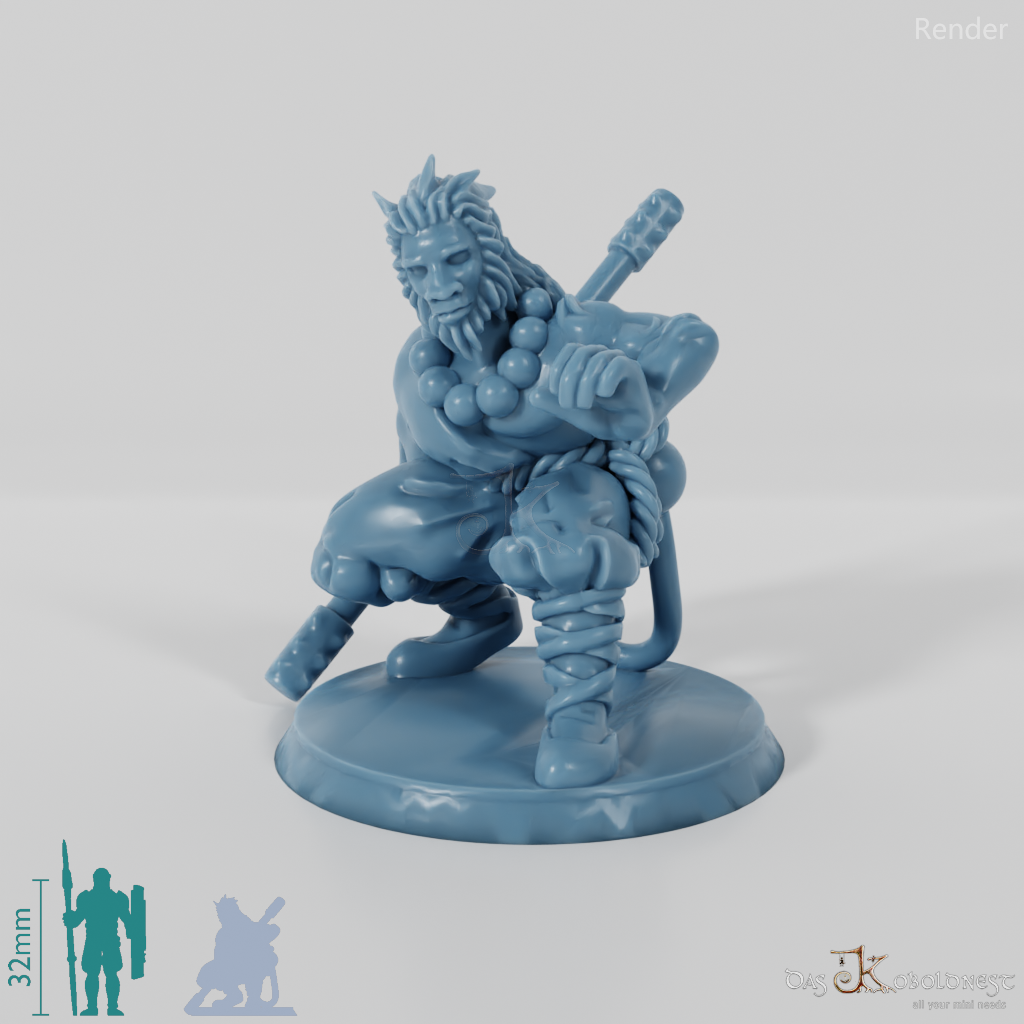 Monkey People Staff Fighter 01