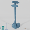 Signpost - Rustic 01 with stones