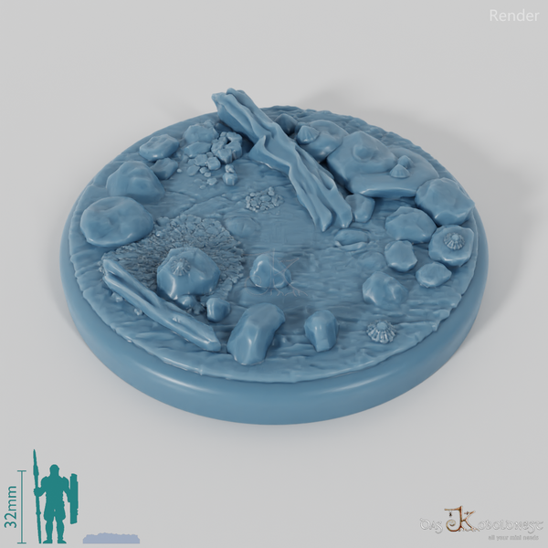 Bases mit Treibholz (Rund)