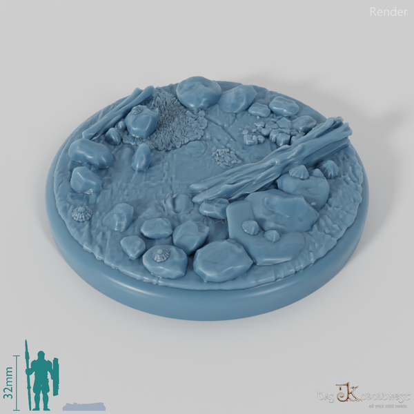 Bases mit Treibholz (Rund)