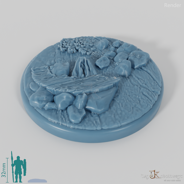 Bases mit Treibholz (Rund)