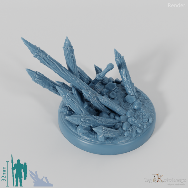 Bases with wooden palisade (round)