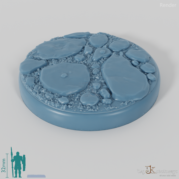 Bases with Flat Rocks (Round)