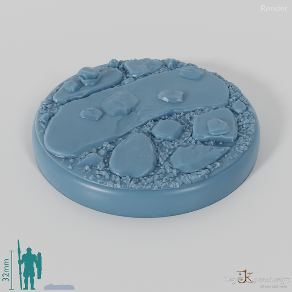 Bases with Flat Rocks (Round)