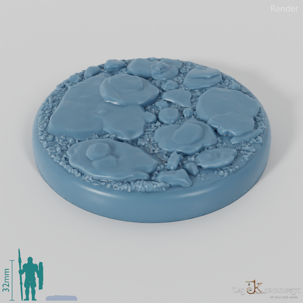 Bases with Flat Rocks (Round)