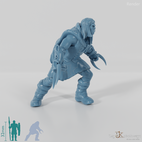 Orc with fist weapons 01