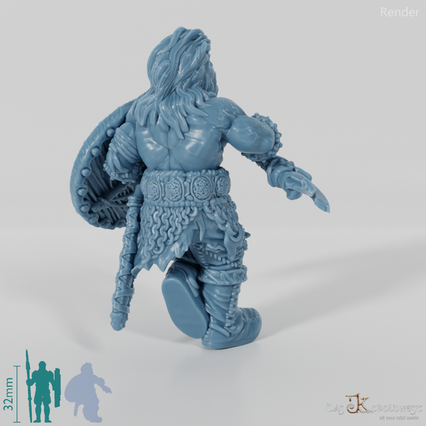 Viking with ax and shield