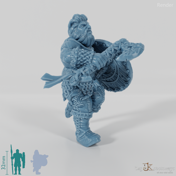 Viking with ax and shield