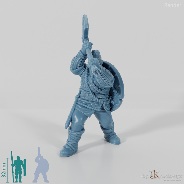 Viking with a two-handed axe