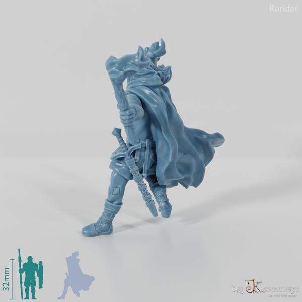 Aranglor, Menschen-Waldläufer mit Fackeln