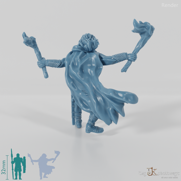 Aranglor, Menschen-Waldläufer mit Fackeln