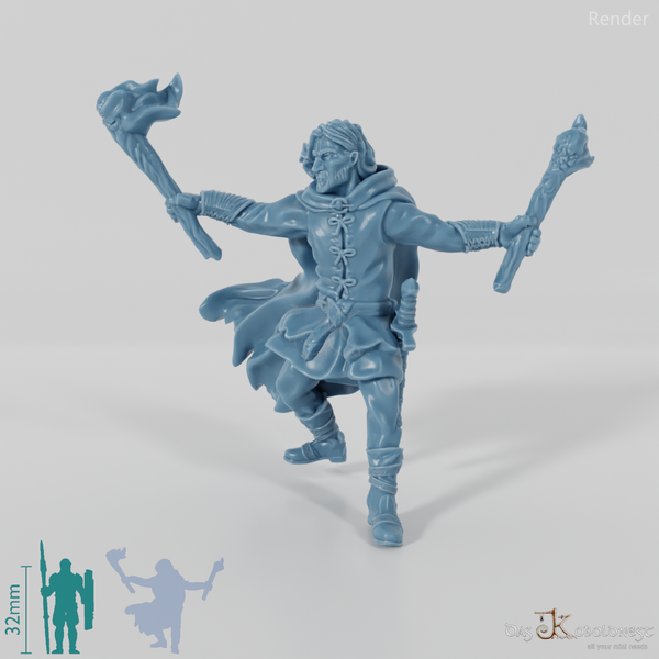 Aranglor, Menschen-Waldläufer mit Fackeln