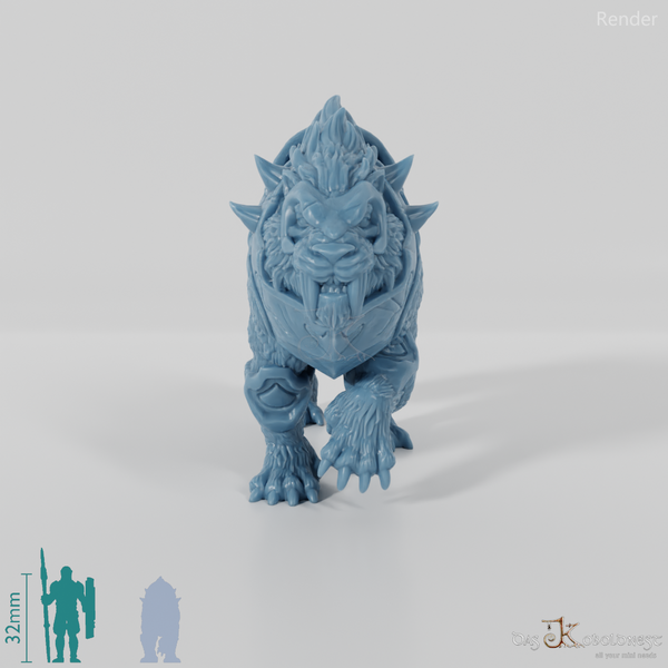 Gerüsteter Säbelzahntiger