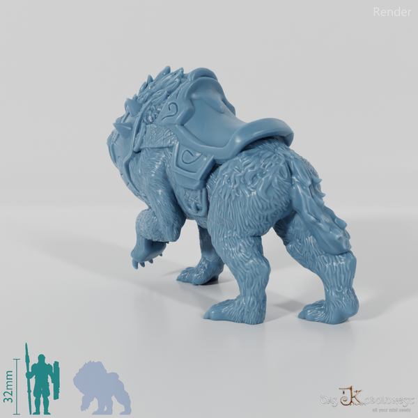 Mounted saber-toothed tiger