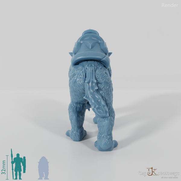 Mounted saber-toothed tiger