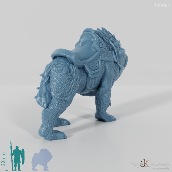 Mounted saber-toothed tiger