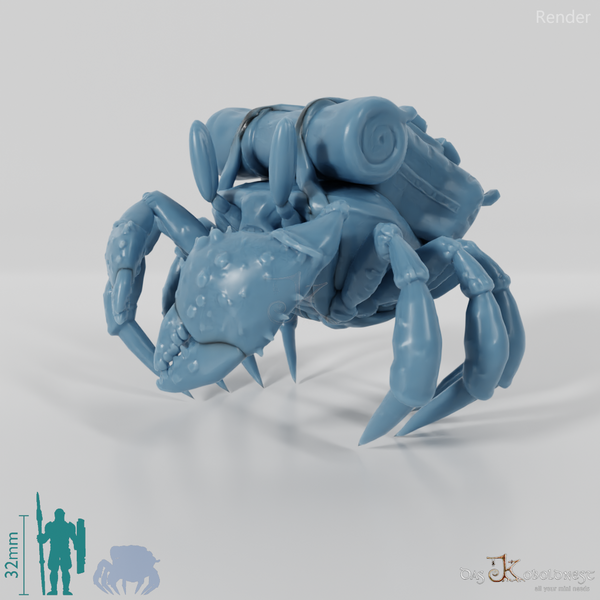 Krabbe - Winkerkrabbe mit Gepäck