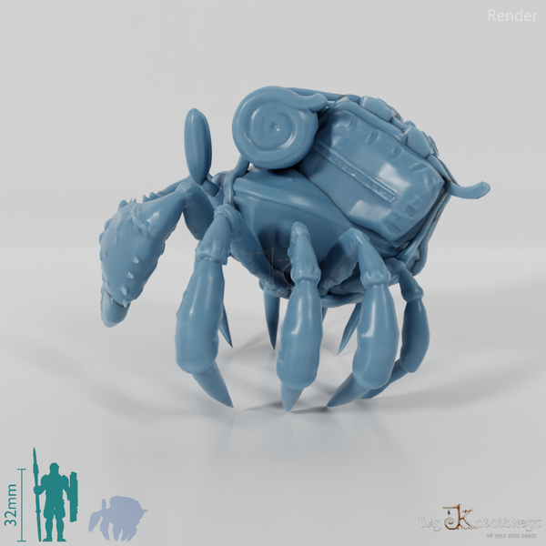 Krabbe - Winkerkrabbe mit Gepäck