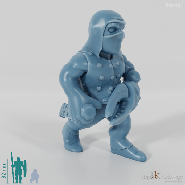 Halfling with crab hand