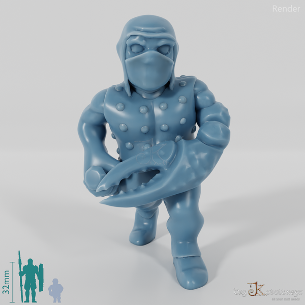 Halfling with crab hand