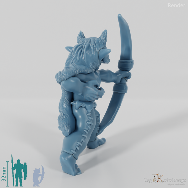 Goblin archer in fur
