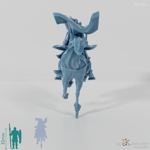 Golloccel, Elvish military leader on horseback