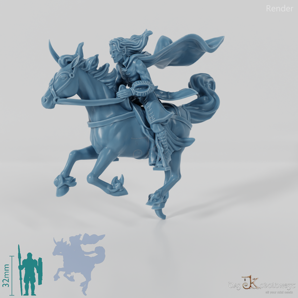 Golloccel, Elvish military leader on horseback