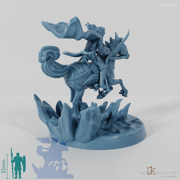 Golloccel, Elvish military leader on horseback