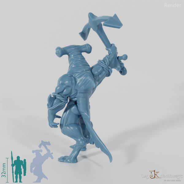 Shark people with anchor (hammerhead shark)