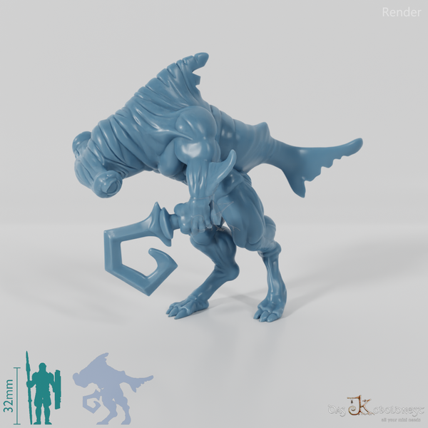 Shark People with Blade (Hammerhead Shark)