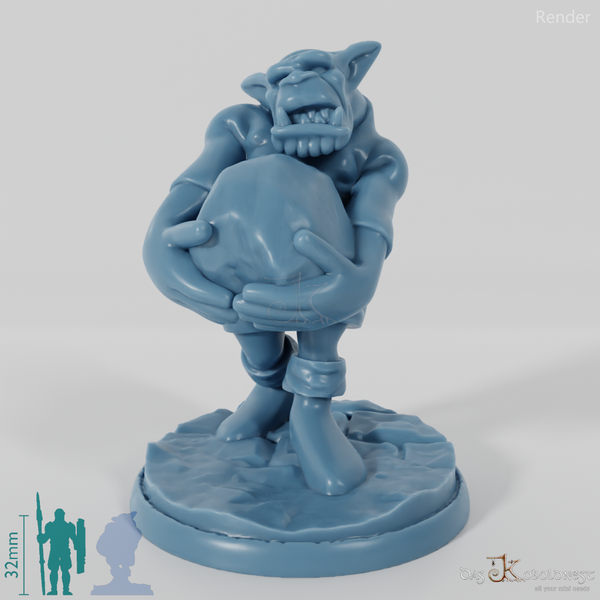 Ork mit Katapultgeschoss