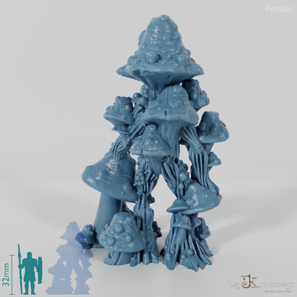 Slender mushroom creature