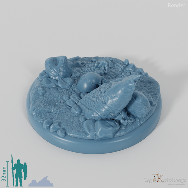 Bases with wooden palisade (round)