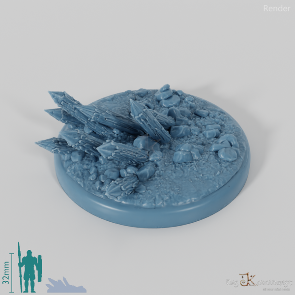 Bases with wooden palisade (round)