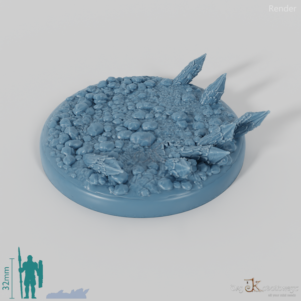 Bases with wooden palisade (round)