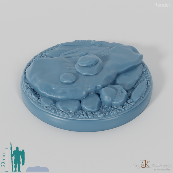Bases with Flat Rocks (Round)