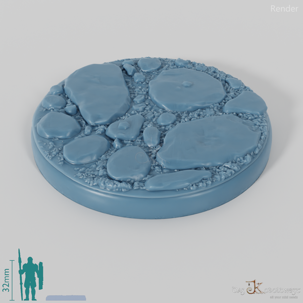 Bases with Flat Rocks (Round)