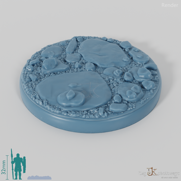 Bases with Flat Rocks (Round)