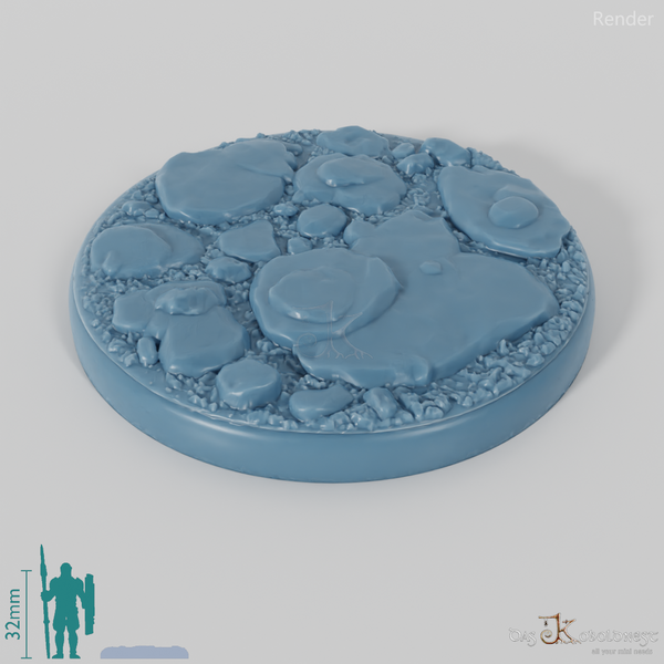Bases with Flat Rocks (Round)