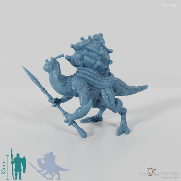 Schneckenvolk mit Speer