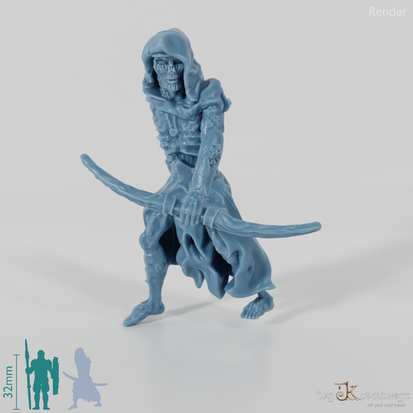 Hügelgrabschrecken mit Bogen