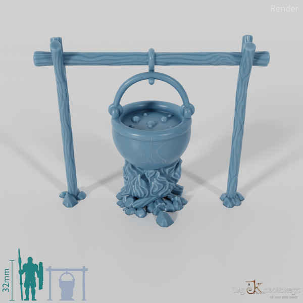 Lagerfeuer - Lagerfeuer mit Kessel 01